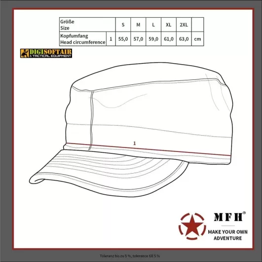 Cappello NERO modello Patrol US BDU MFH