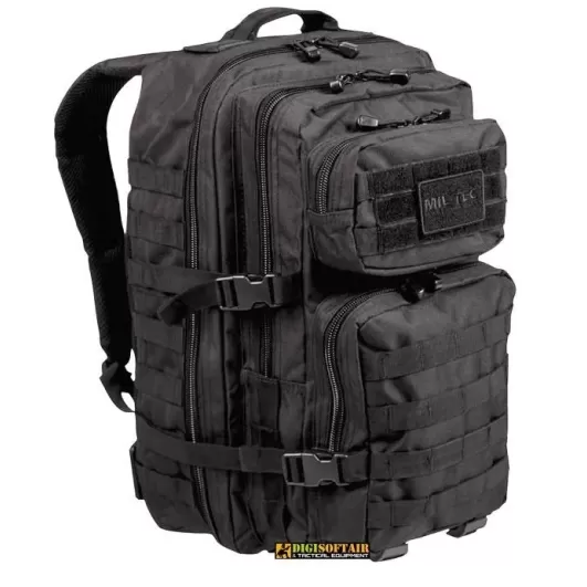 36 liters Black backpack Miltec US Assault Pack LG 14002202