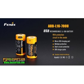 Fenix battery 16340 700mAh ARB-L16-700U