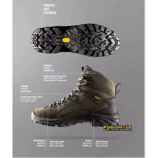 Madrid scarpa da trekking Garsport impermeabile Marrone