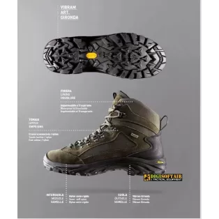 Madrid scarpa da trekking Garsport impermeabile Verde 2