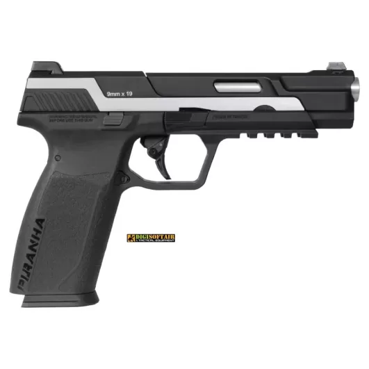 G&G Piranha MK1 Pistola Gas blowback black silver