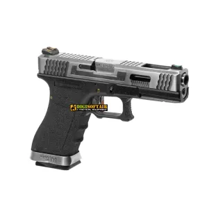 WE G force 18C custom series black, silver slide