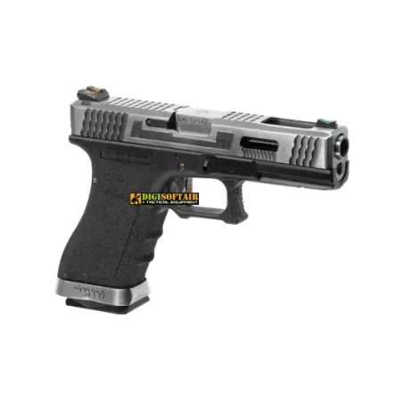 WE G force 18C custom series black, silver slide WE G force 18C custom series black, silver slide