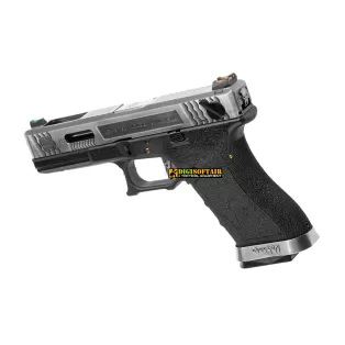 WE G force 18C custom series black, silver slide 2