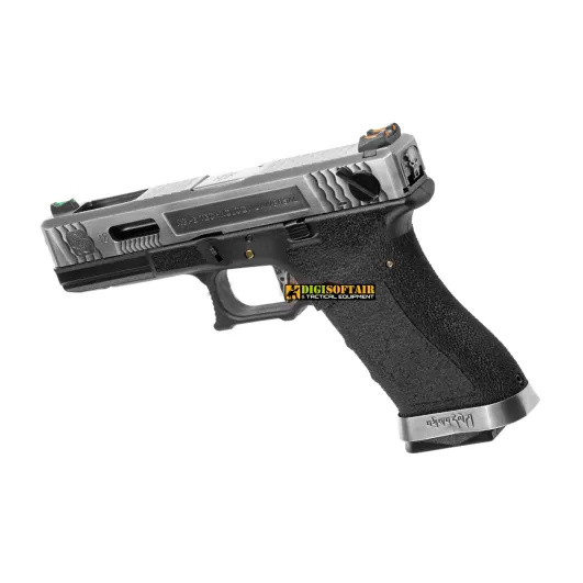 WE G force 18C custom series black, silver slide