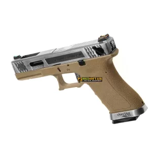 WE G force 18C custom series Desert, silver slide 2