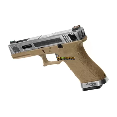 WE G force 18C custom series Desert, silver slide WE G force 18C custom series Desert, silver slide