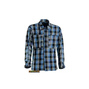 Openalnd camicia Flanella Blu maniche lunghe