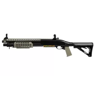 Secutor Velites S V Tan Full metal Pump Action Shotgun 2