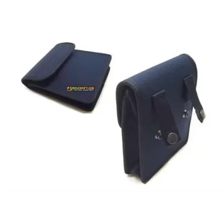 Blue Cordura/Nylon padded utility pouch with velcro 14x16x3.5