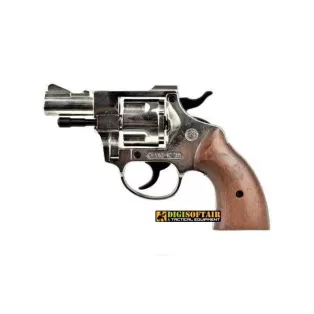 Bruni Revolver olympic Nikel cal 380 pistola a salve
