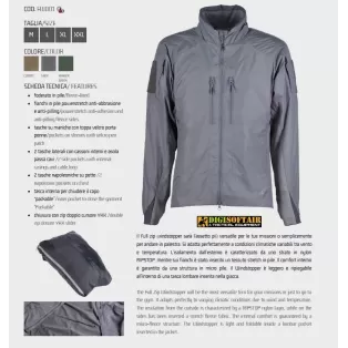 4-14 Full zip windstopper jacket, softshell Coyote FW001 2