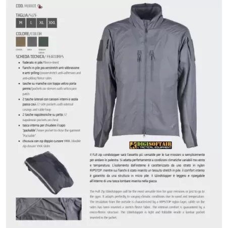4-14 Full zip windstopper jacket, softshell Coyote FW001 4-14 Full zip windstopper jacket, softshell Coyote FW001