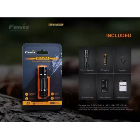 Fenix E12 V2.0 AA Flashlight 160 lumen
