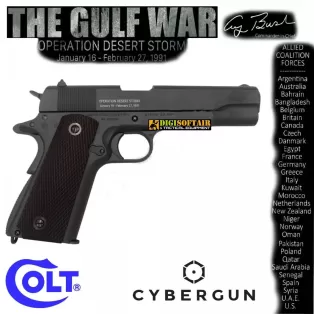 Colt 1911 A1 The Gulf War Co2 Blowback full metal Cybergun 2