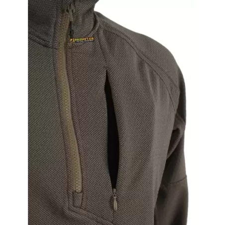Half Zip Light Fleece Coyote 4-14 Factory Half Zip Light Fleece Coyote 4-14 Factory