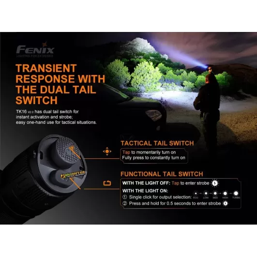 FENIX TK16 V2 torcia tattica LED 3100 lumens