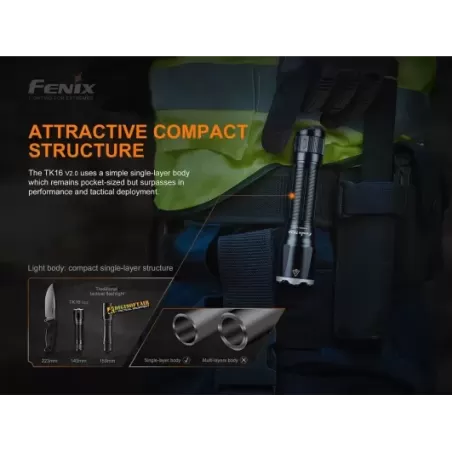 copy of FENIX TK16 flashlight LED 1000 lumens