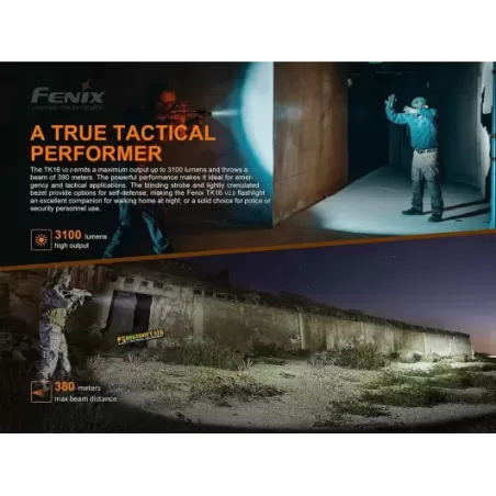 copy of FENIX TK16 flashlight LED 1000 lumens