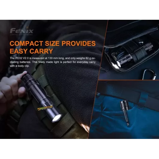 Fenix PD32 V2.0 LED Flashlight 1200 lumens