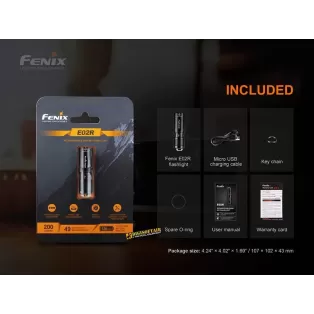 Fenix E02R Torcia portachiavi da 200 lumen 2