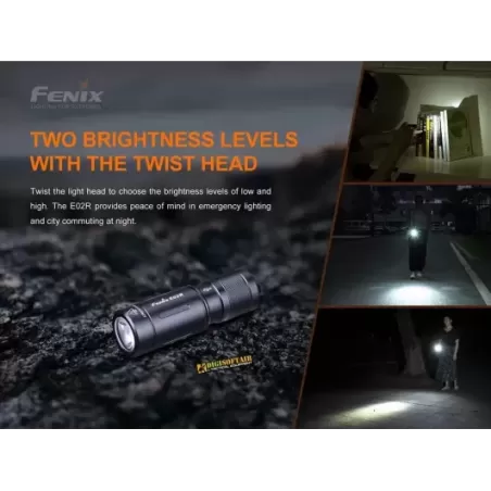Fenix E02R Torcia portachiavi da 200 lumen