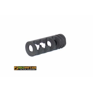 Spegnifiamma Evolution Fishbone 14mm CCW Acciaio CNC