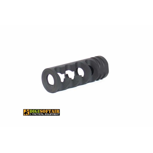 Spegnifiamma Evolution Fishbone 14mm CCW Acciaio CNC