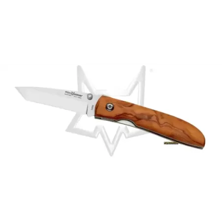 Fox Voyager Tanto folding knife, Olive Wood Liner Lock    1498