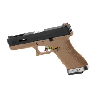 WE modello glock G17 Custom G FORCE black e silver 2