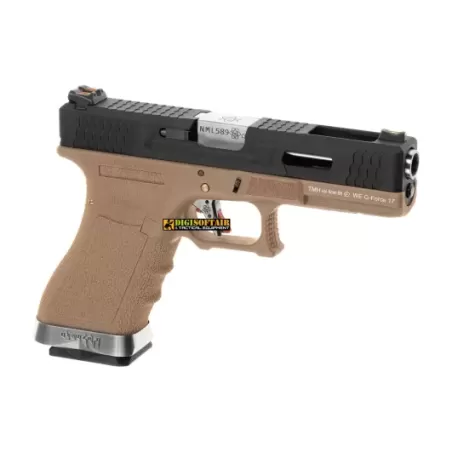 WE modello glock G17 Custom G FORCE black e silver WE modello glock G17 Custom G FORCE black e silver