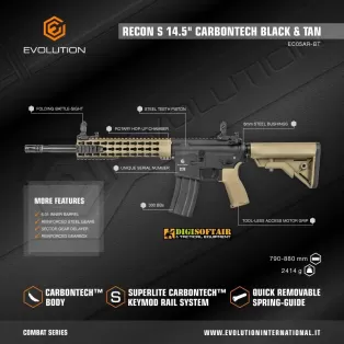 Evolution M4 Recon S 14.5 Carbontech dual tone 2