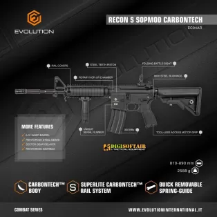 Evolution S SOPMOD Carbontech nero 2