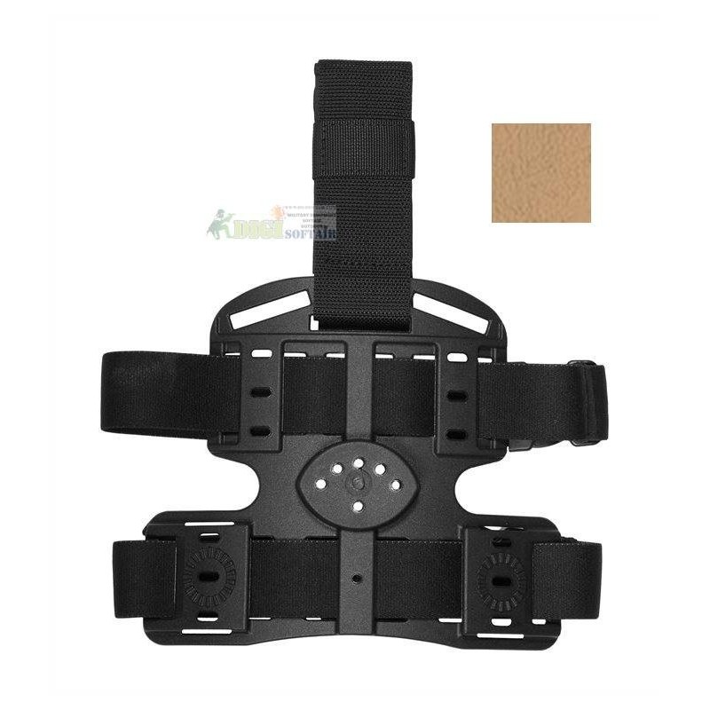 Vega holster 8K18 Desert Polymer multi fastening thigh platform