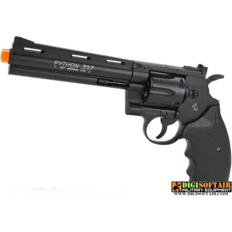REVOLVER colt PYTHON 357 6" BLACK CO2 FULL METAL CON LOGHI