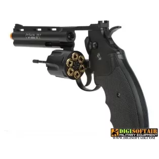 REVOLVER colt PYTHON 357 6" BLACK CO2 FULL METAL CON LOGHI 2
