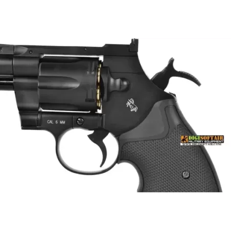 REVOLVER colt PYTHON 357 6" BLACK CO2 FULL METAL CON LOGHI