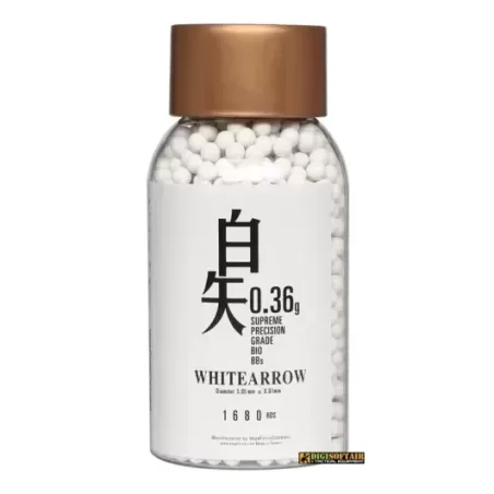Pallini VFC White Arrow 0,36gr biodegradabili bianchi Pallini VFC White Arrow 0,36gr biodegradabili bianchi