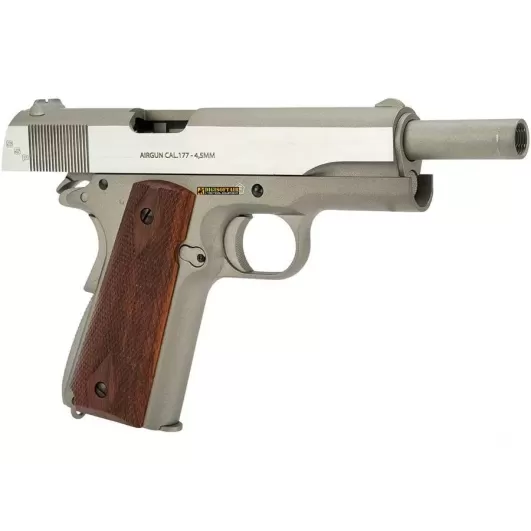 copy of Swiss Arms 1911 Military Rail Pistol Tan Co2 Cal 4,5