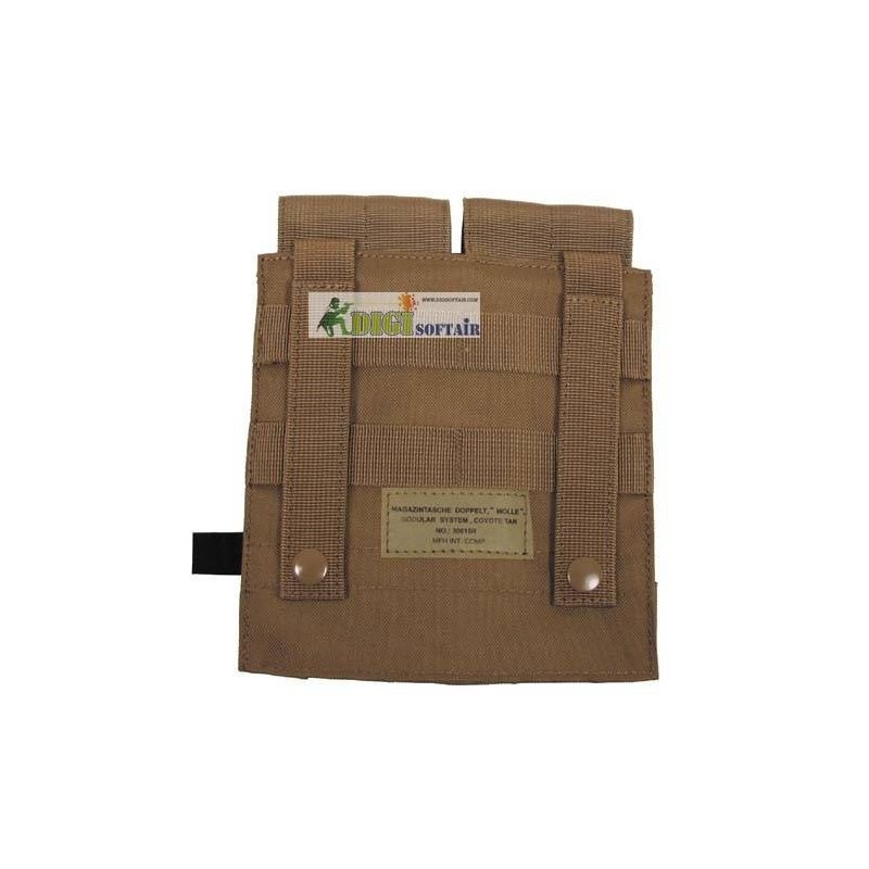 MFH Mag Pouch double Molle coyote tan