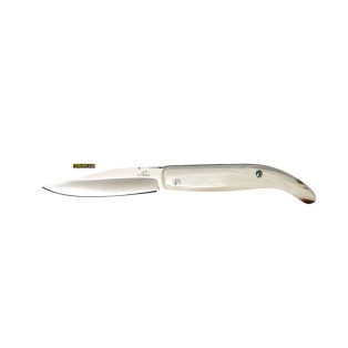 Coltello artigianale Nista Gobbo di Guardiagrele 23cm corno e acciaio