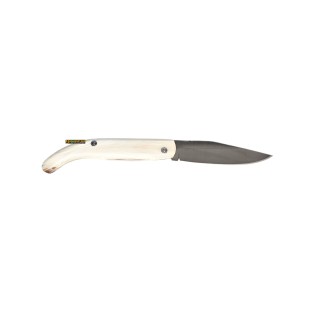 Coltello artigianale Nista Gobbo di Guardiagrele 23cm corno e acciaio 2