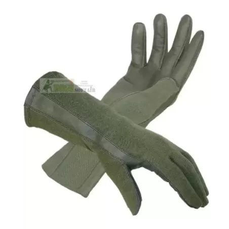 US OD FLAME-RETARDENT PILOT GLOVES miltec