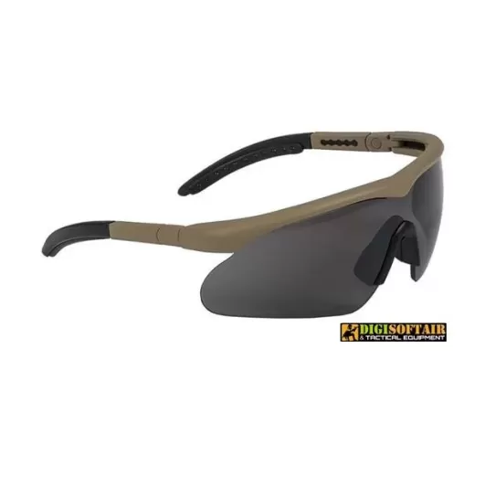 Swiss Eye Raptor Coyote brown glasses, set with 3 lenses