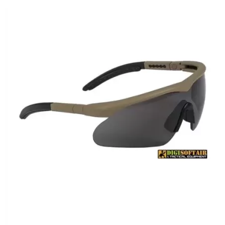 Swiss Eye Raptor Coyote brown glasses, set with 3 lenses