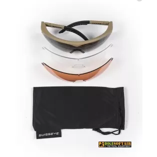 Occhiali Swiss Eye Raptor Coyote brown, set con 3 lenti 2