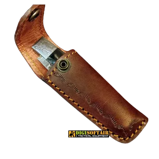 Pattada Mascu in black horn with 10cm damask blade 60351