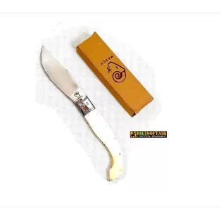 Arburese Mascu in Corno bianco con lama da 10cm 60341