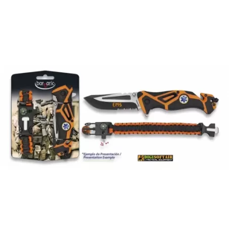 Albainox 33981 Set coltello emergenza ems + bracciale in